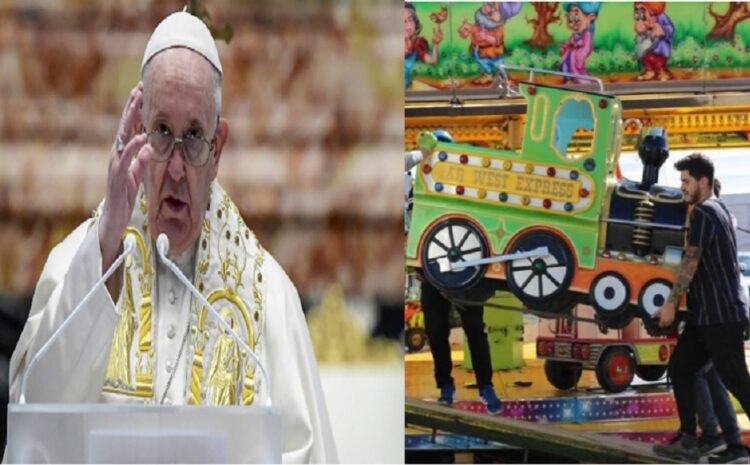  “El Papa Francisco”, desde el Vaticano, alaba la alegría sencilla y auténtica que ofrecen los feriantes al mundo. 