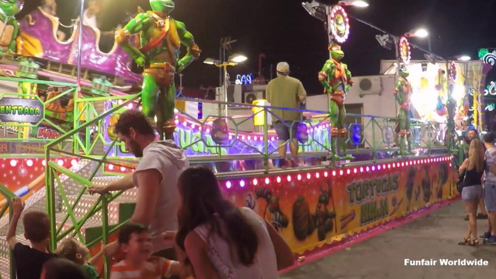 Seguro para Tortugas Ninja atracción de feria
