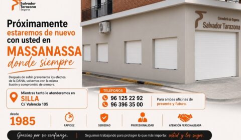 PRONTO VOLVEMOS PARA ABRIR NUESTRAS PUERTAS EN MASSANASSA DESPUES DE LA DANA.